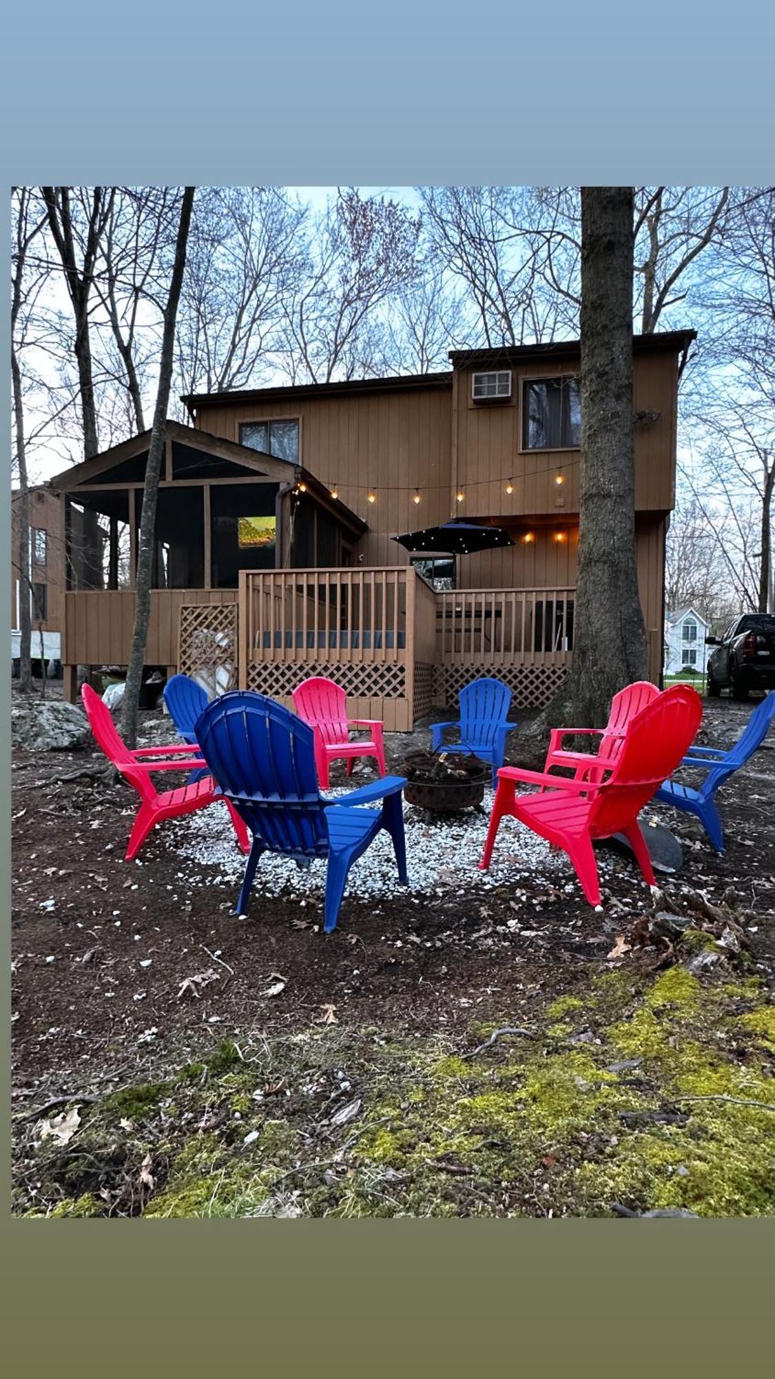Cozy Cabin At Poconos With Hot Tub And Fire Pit East Stroudsburg Εξωτερικό φωτογραφία